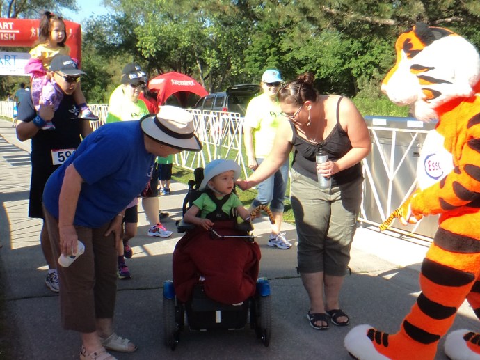 Another winner in the 1k. Everyone wins in that race!