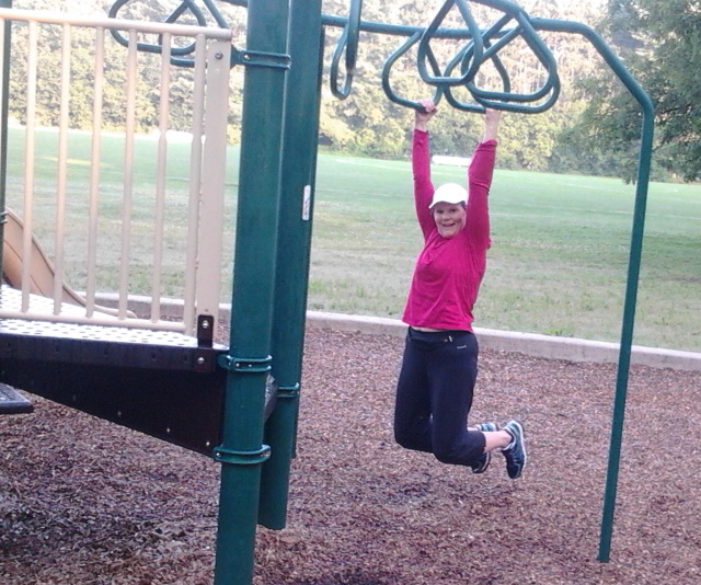The overhead monkey bars
