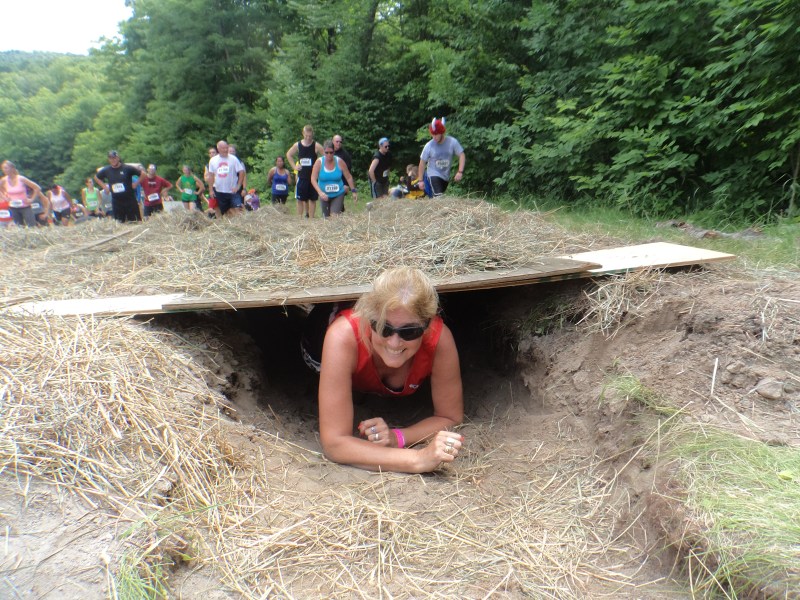 Here comes Glenis, happy as ever!