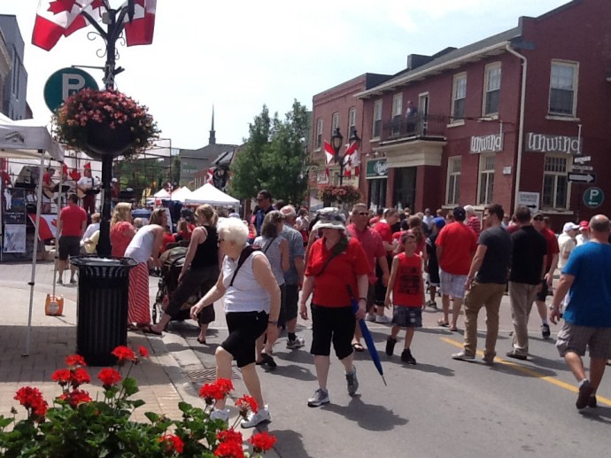 Main Street Newmarket was a party.