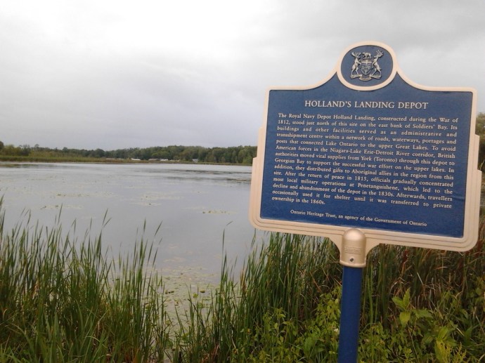 Holland's Landing Depot on Soldier's Bay