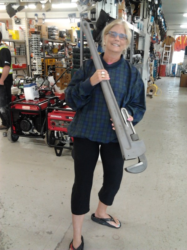 Holy Cow! You would need one huge tool box to store that wrench!