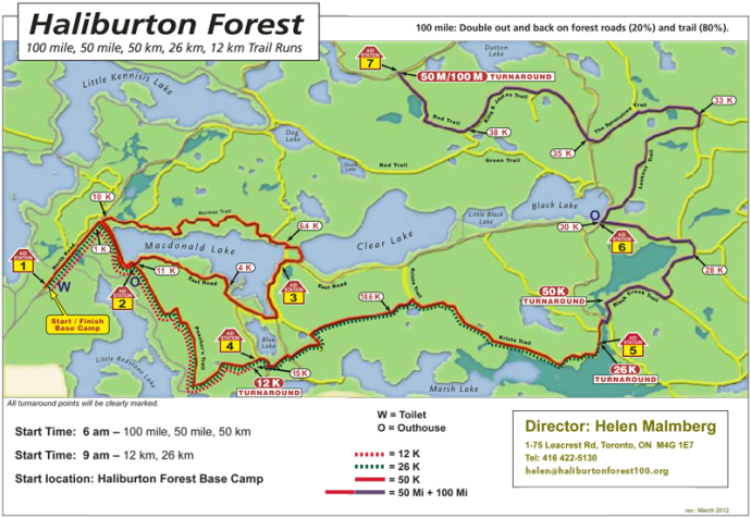 Haliburton Forest Tail Map